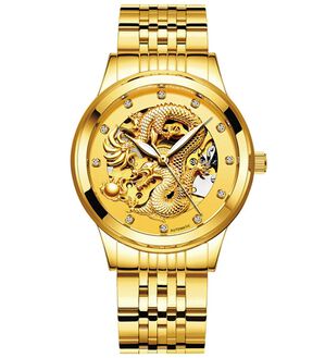 「自動巻昇龍スケルトンウォッチ（メンズ腕時計）」｜1