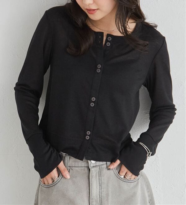 RANAN（ラナン）の「シアーリブカーディガン（その他カーディガン）」｜詳細画像