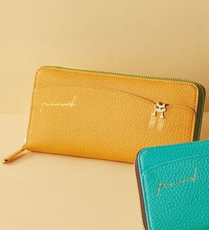 BELLUNA（ベルーナ）の「＜ＦＲＡＭＥ　ＷＯＲＫ＞ラウンド型長財布（財布・パスケース）」｜マスタード
