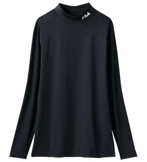 LAVIENNE（ラヴィエンヌ）の「＜ＦＩＬＡ＞ＵＶカットハイネックプルオーバー（カットソー）」｜ブラック