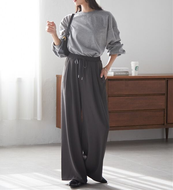 RANAN（ラナン）の「とろみ2タックイージーパンツ（フルレングスパンツ）」｜詳細画像