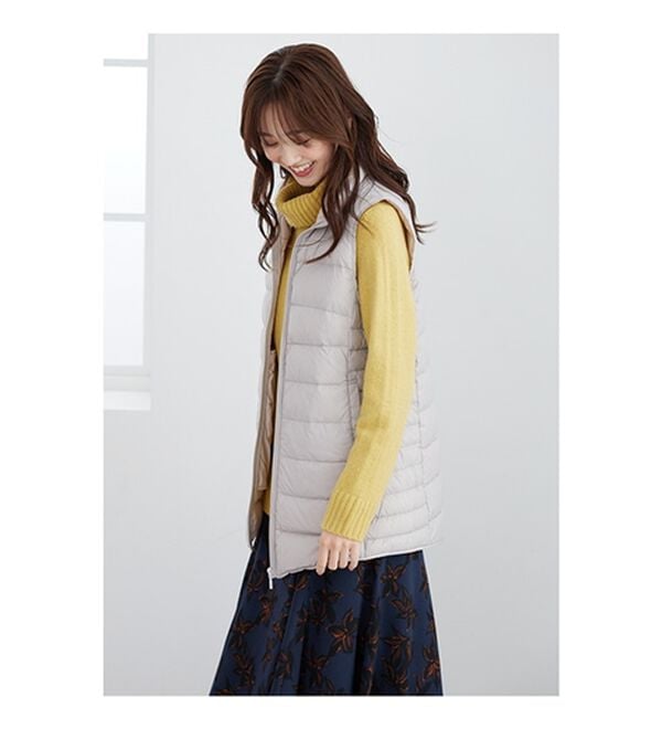 BELLUNA（ベルーナ）の「フレンチダウン使いロング丈ベスト（ベスト）」｜詳細画像