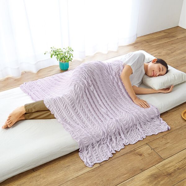 「強冷感くしゅくしゅケット（肌掛布団・タオルケット）」｜詳細画像