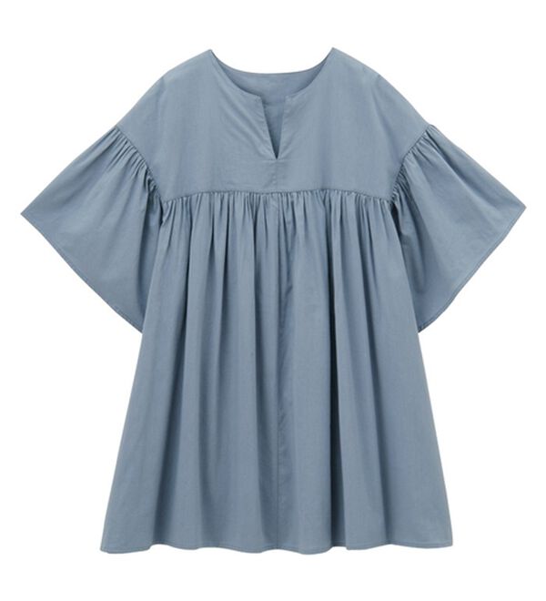 GeeRA（ジーラ）の「フレアー袖キーネックブラウス（ブラウス）」｜詳細画像