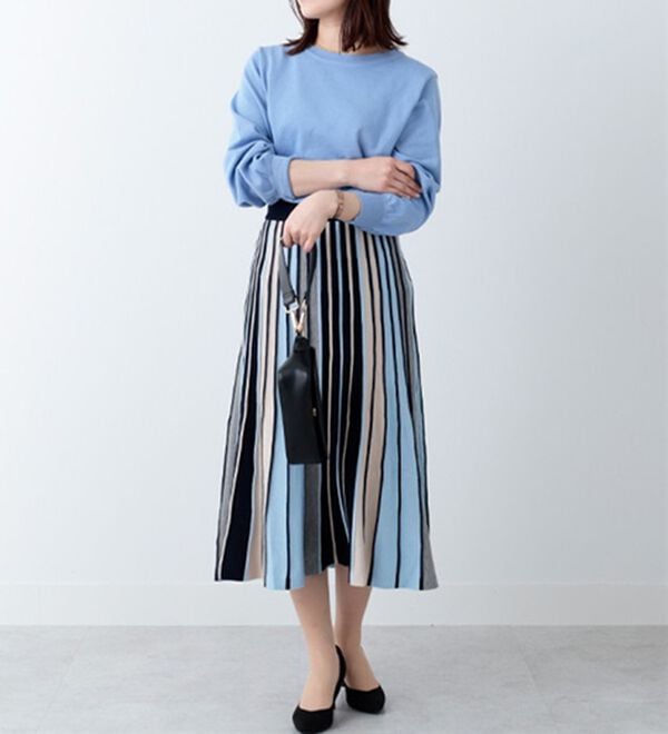 BELLUNA（ベルーナ）の「パフ袖デザインニットプルオーバー（ニット・セーター）」｜詳細画像