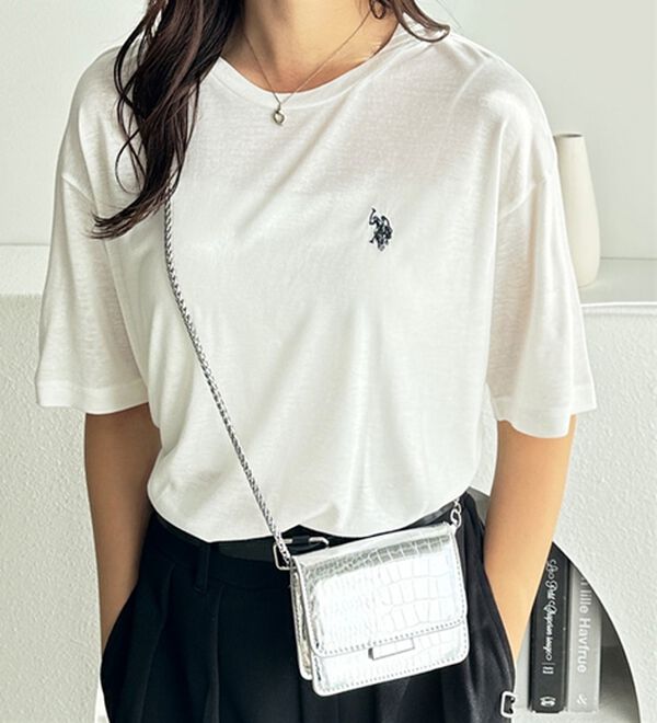 GeeRA（ジーラ）の「【Ｕ．Ｓ．　ＰＯＬＯ　ＡＳＳＮ．】スラブシアーTシャツ（Tシャツ）」｜詳細画像