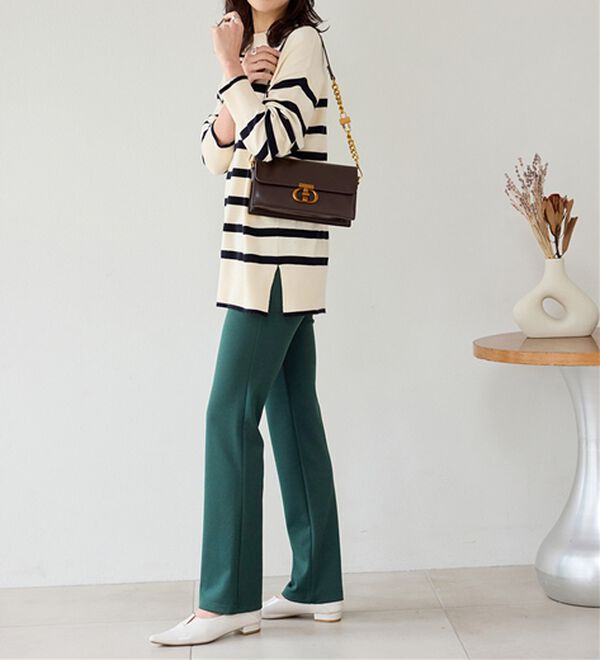 BELLUNA（ベルーナ）の「【裏起毛有無】ジャストフィットらくらくパンツ（フルレングスパンツ）」｜詳細画像