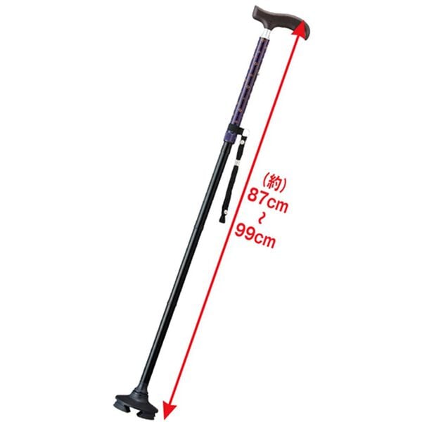 「握りやすい４ポイントステッキ（シニア・生活サポート）」｜詳細画像