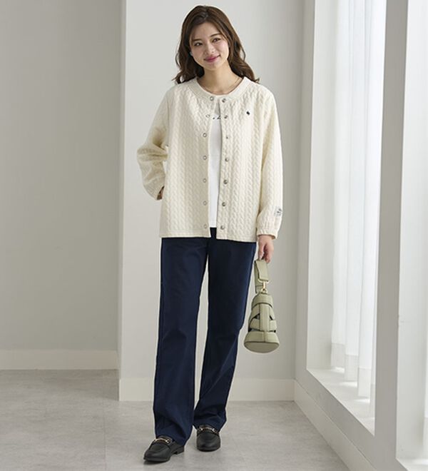 BELLUNA（ベルーナ）の「【ＰＯＬＯ　ＢＣＳ】ジャカード素材カーディガン（その他カーディガン）」｜詳細画像