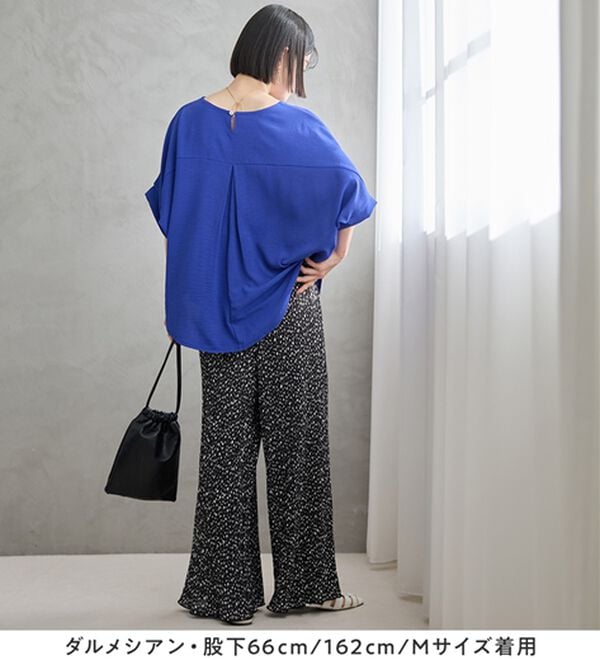 Viola e Viola（ヴィオラ エ ヴィオラ）の「着心地楽ちん！さらっと軽やかプリーツパンツ（フルレングスパンツ）」｜詳細画像