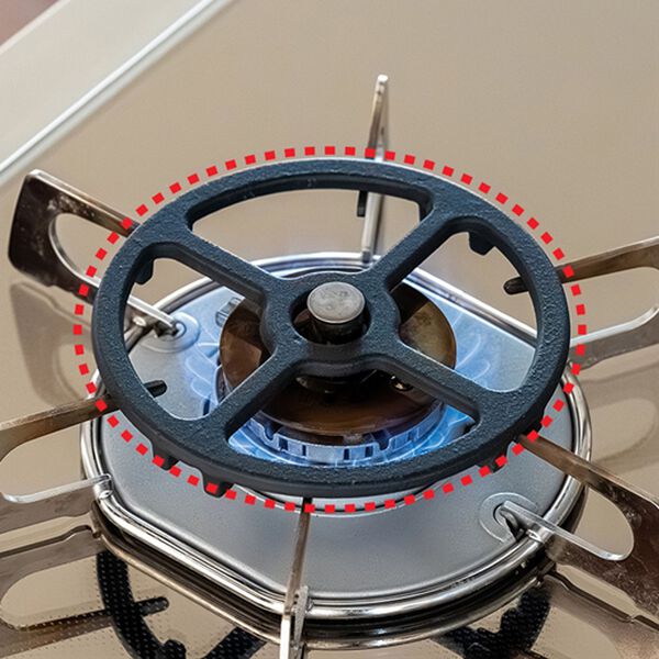 「グラっとしにくい五徳（コンロまわり用品）」｜詳細画像