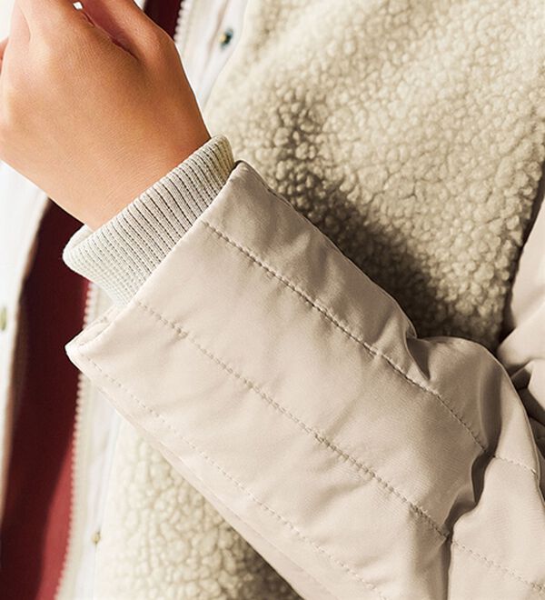 BELLUNA（ベルーナ）の「ボア切替キルトデザインミドル丈コート（ハーフコート）」｜詳細画像