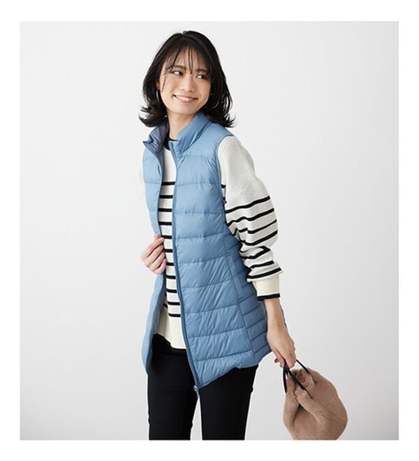 BELLUNA（ベルーナ）の「フレンチダウン使いロング丈ベスト（ベスト）」｜詳細画像