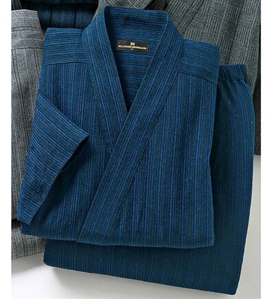 「さらっと快適しじら作務衣（メンズ和装・浴衣・和装グッズ）」