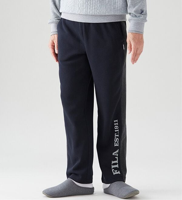 「【３本組】＜フィラ＞裏起毛デザインパンツ（メンズルームウェア）」｜詳細画像