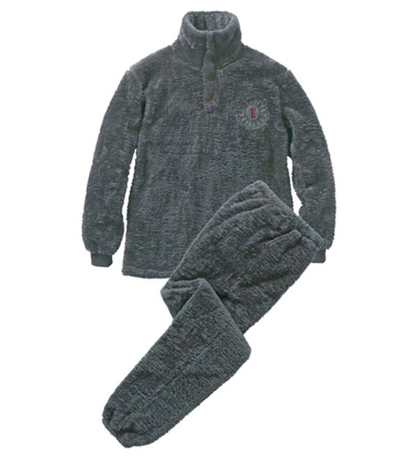 「＜エドウイン＞バックロゴボアセットアップスーツ（メンズルームウェア）」｜チャコール