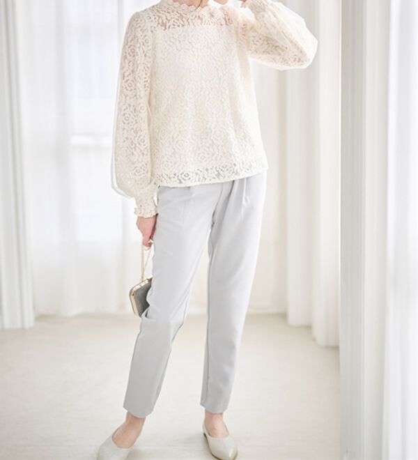 RANAN（ラナン）の「【選べる股下】美脚シルエットタックパンツ（フルレングスパンツ）」｜詳細画像