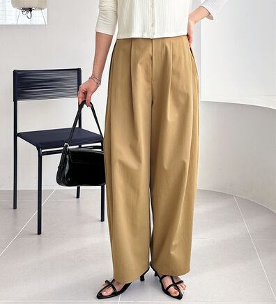 GeeRA（ジーラ）の「【体型カバー】楽ちん美脚カーブパンツ（フルレングスパンツ）」