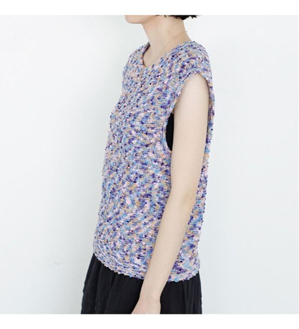 GeeRA（ジーラ）の「前後２ＷＡＹファンシーニットトップス（ニット・セーター）」｜詳細画像