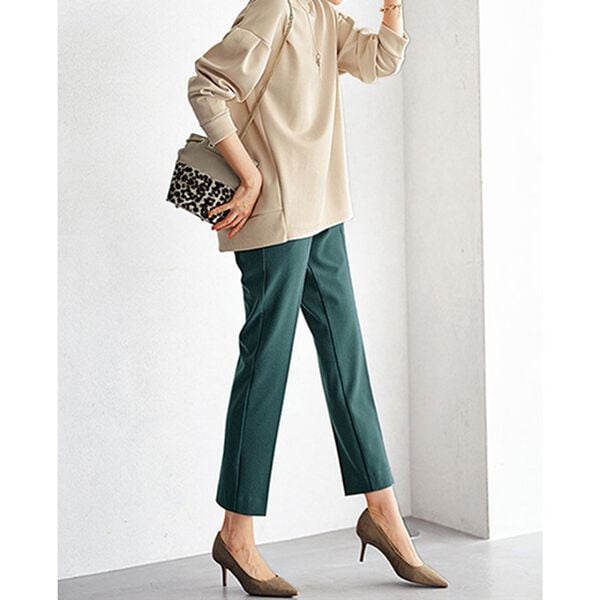 BELLUNA（ベルーナ）の「ウール調素材美脚テーパードパンツ（テーパードパンツ）」｜詳細画像