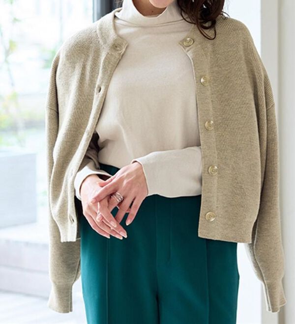 RANAN（ラナン）の「畦ニットカーデ&times;ベロアキャミワンピ（ロングワンピース）」｜詳細画像