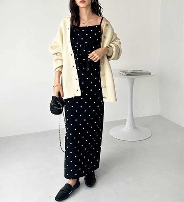 GeeRA（ジーラ）の「楽ちん！ペプラムキャミワンピース（カットソーワンピース）」｜詳細画像