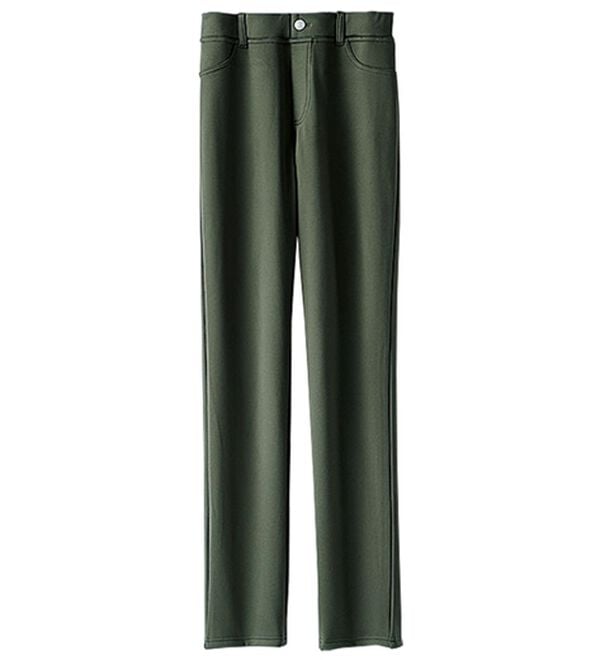 BELLUNA（ベルーナ）の「マシュマロみたいな裏ベロアなめらかストレッチパンツ（フルレングスパンツ）」｜詳細画像