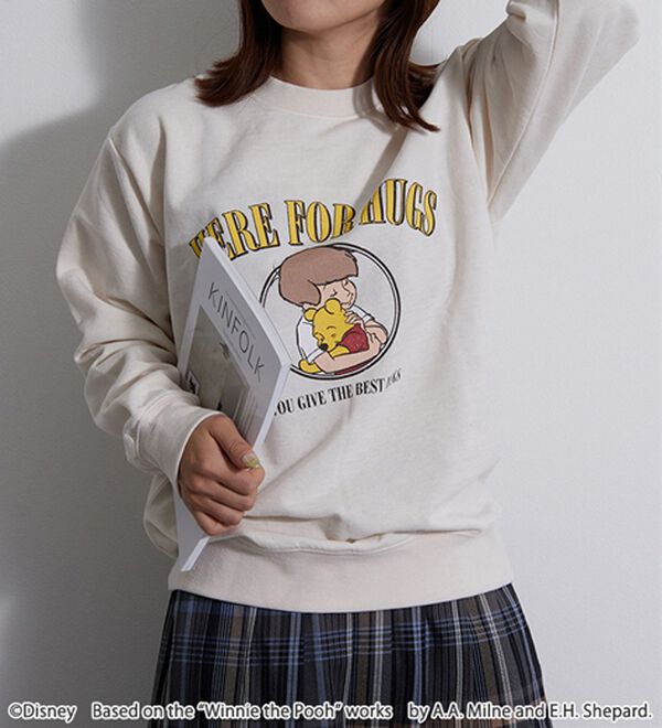 BELLUNA（ベルーナ）の「＜Ｄｉｓｎｅｙ＞【プー】プリント裏起毛トレーナー（トレーナー・スウェット）」｜詳細画像