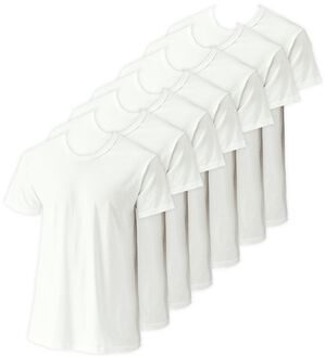 「【７枚組】＜コムルヴァン・オム＞高品質なサスティナブル綿１００％インナー（メンズ肌着・インナーウェア）」｜ホワイト7枚組 半袖丸首