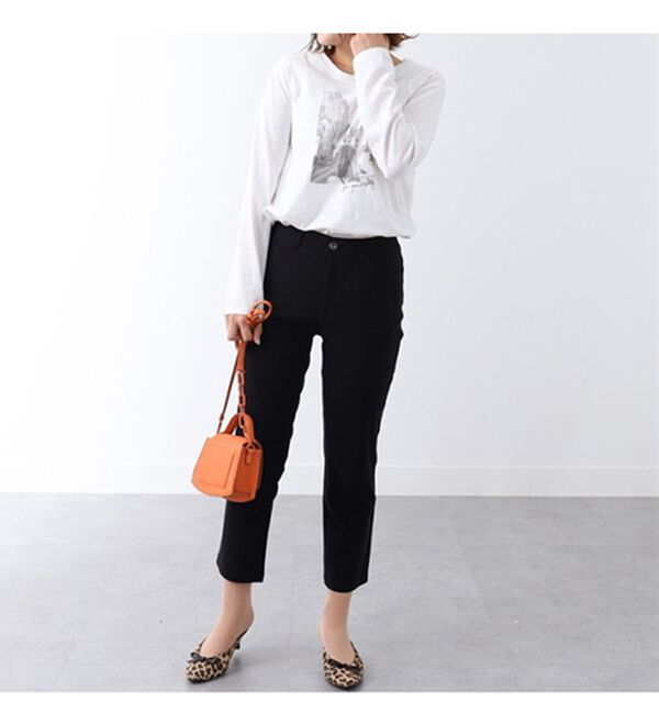 BELLUNA（ベルーナ）の「ウルトラ美脚ストレッチアンクルパンツ（クロップドパンツ）」｜詳細画像