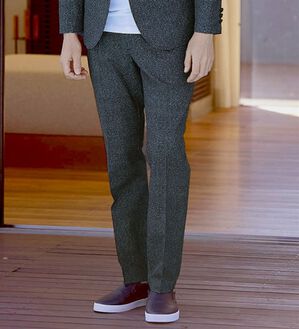 「ストレスフリーな５アクションスラックス（メンズスラックス）」｜ネイビー