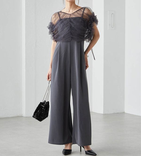 マルチWAYフリルチュールボレロセットパンツドレス - ベルーナ【公式】