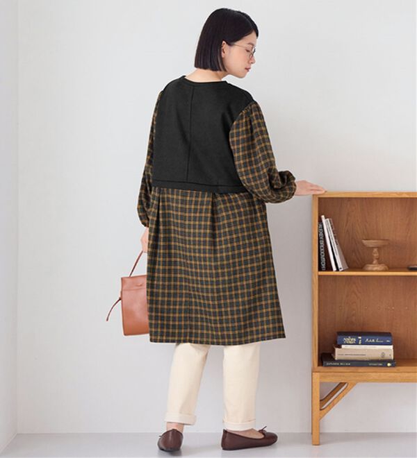 Viola e Viola（ヴィオラ エ ヴィオラ）の「時短コーデ楽ちんドッキングワンピース（ドッキングワンピース）」｜詳細画像