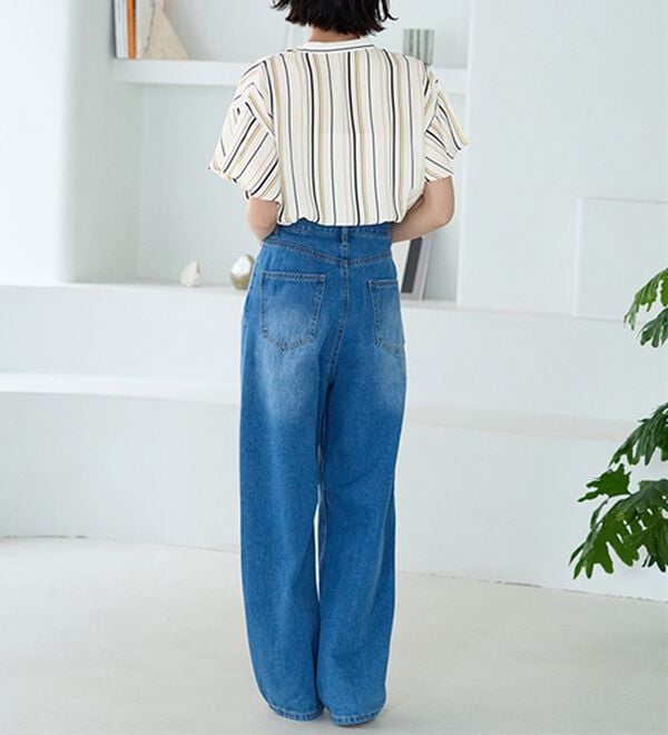 GeeRA（ジーラ）の「【再入荷】サラサラ涼しい！着やせも叶うフレアー袖ブラウス（ブラウス）」｜詳細画像