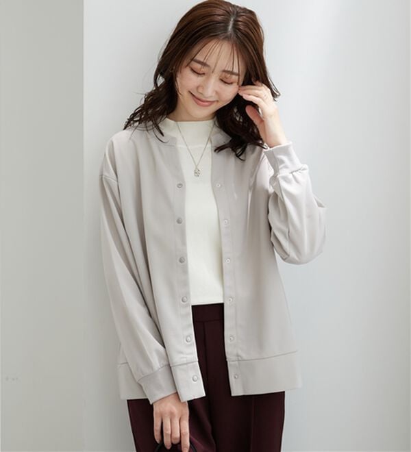 BELLUNA（ベルーナ）の「ジョーゼット素材スキッパーカーディガン（その他カーディガン）」｜詳細画像