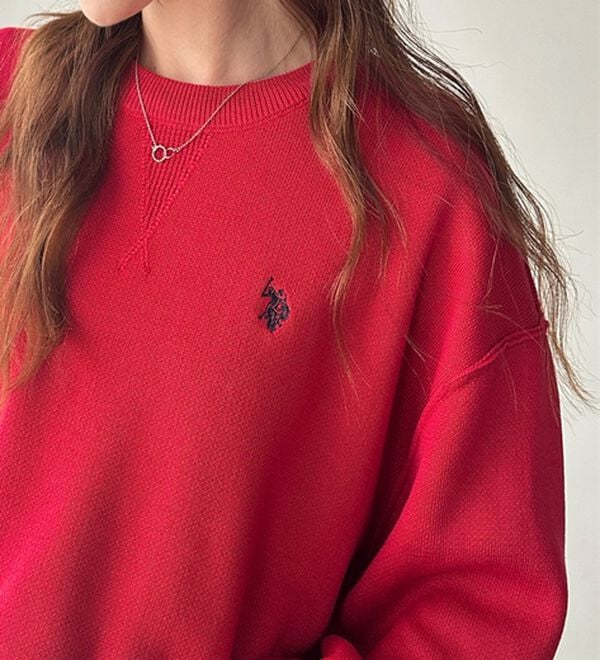 GeeRA（ジーラ）の「【U.S. POLO ASSN.】スウェットライクニット（ニット・セーター）」｜詳細画像