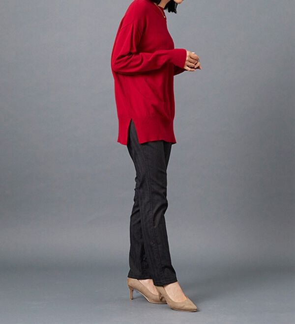 BELLUNA（ベルーナ）の「美脚ストレッチ裏起毛パンツ（フルレングスパンツ）」｜詳細画像