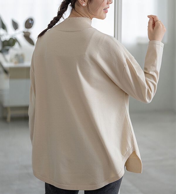 BELLUNA（ベルーナ）の「もちもちニットゆったり快適チュニック（チュニック）」｜詳細画像