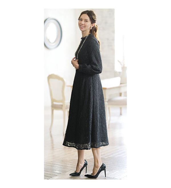 BELLUNA（ベルーナ）の「フリルデザイン総レースワンピース（その他ワンピース）」｜詳細画像