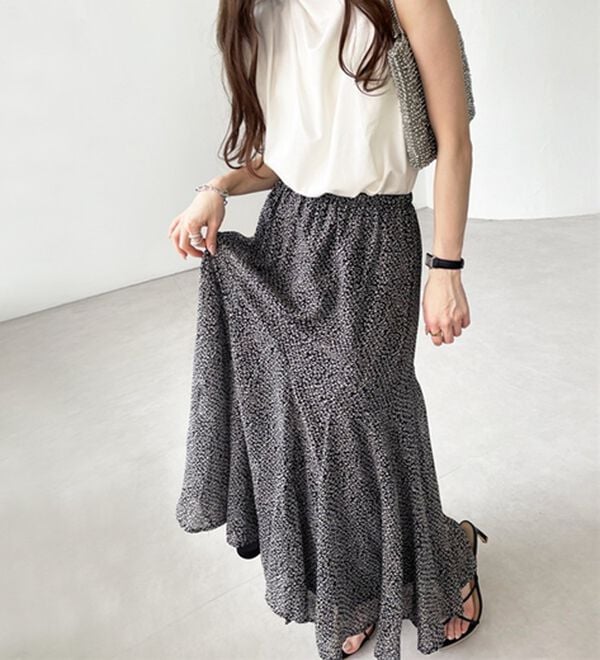 GeeRA（ジーラ）の「切替フレアーロングスカート（ロングスカート）」｜詳細画像