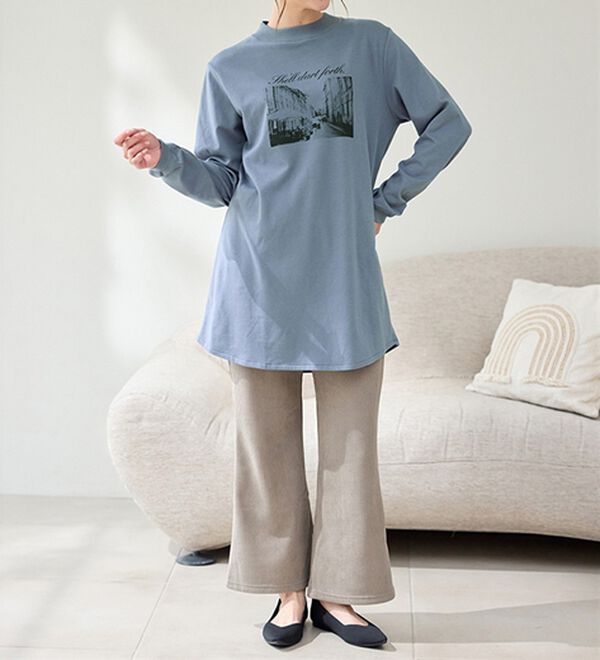 BELLUNA（ベルーナ）の「【メルティポンチ】プリントチュニック（チュニック）」｜詳細画像