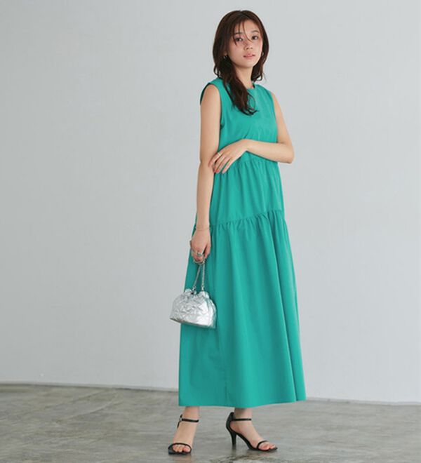 Pierrot（ピエロ）の「ラウンドティアードワンピース（カットソーワンピース）」｜詳細画像