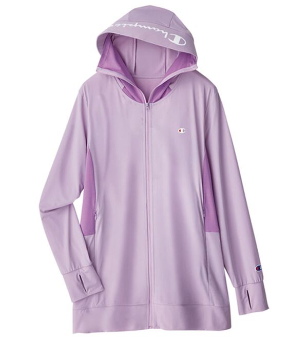 ルフラン（ルフラン）の「＜Ｃｈａｍｐｉｏｎ＞フェイスガード付ＵＶパーカー（パーカー）」｜ラベンダーピンク