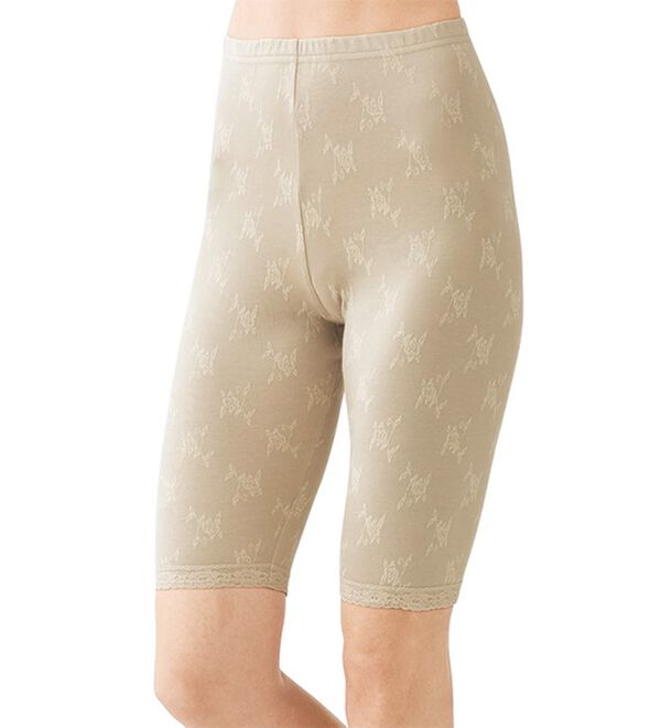 「なめらかシルク入りジャカードボトム　５分丈（肌着・インナーウェア）」｜詳細画像