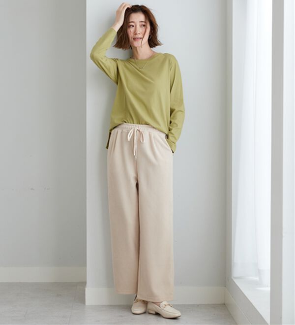 BELLUNA（ベルーナ）の「綿１００％大人顔サマ見えプルオーバー（カットソー）」｜詳細画像