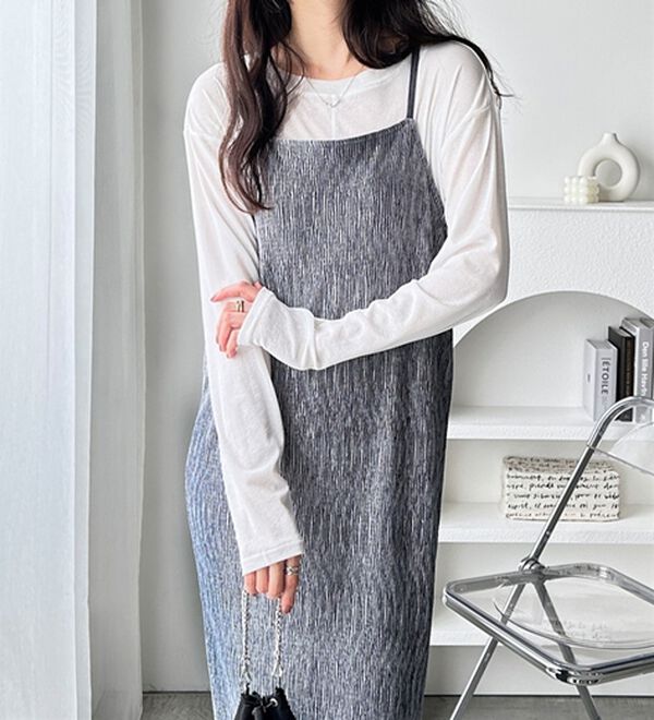 GeeRA（ジーラ）の「ベロアプリーツキャミワンピース（その他ワンピース）」｜詳細画像