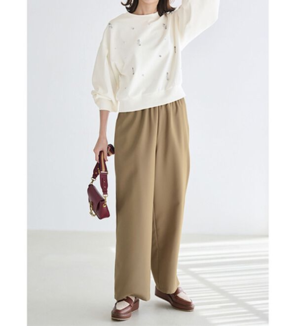 RANAN（ラナン）の「ビジュー使いボリューム袖プルオーバー（カットソー）」｜詳細画像