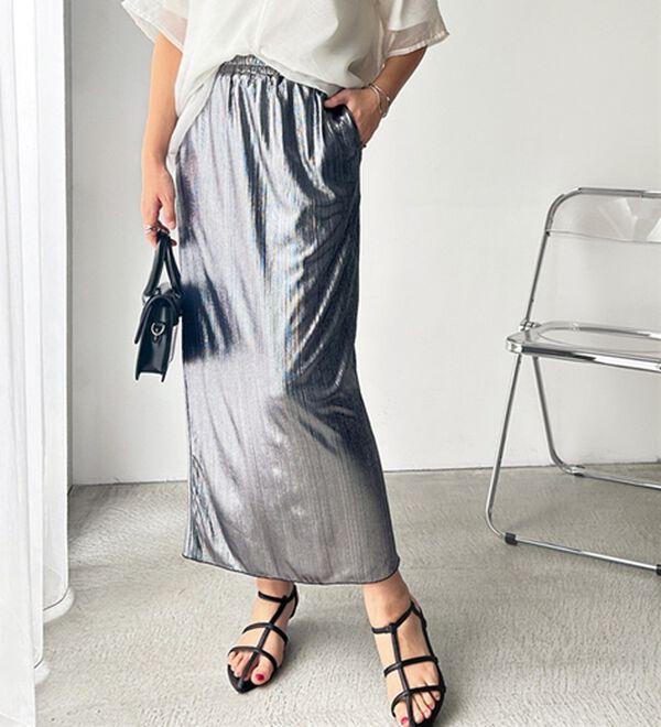 GeeRA（ジーラ）の「シャイニーナロースカート（ロングスカート）」｜詳細画像