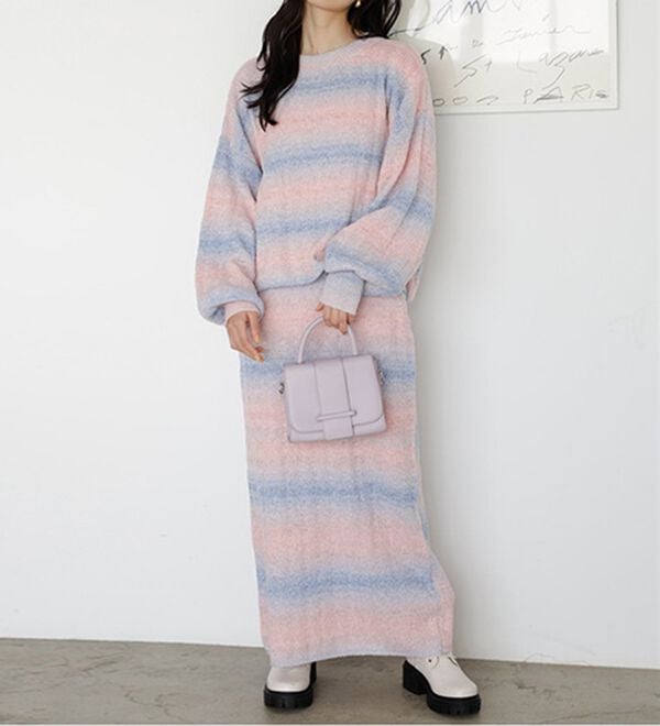 GeeRA（ジーラ）の「グラデーションニットプルオーバー（ニット・セーター）」｜詳細画像