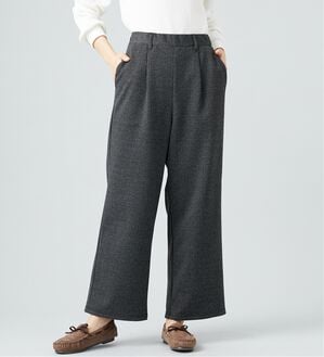 BELLUNA（ベルーナ）の「ウール調ふっくらワイドパンツ（ワイドパンツ・ガウチョ）」｜詳細画像